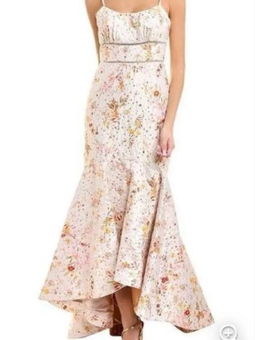 MONIQUE LHUILLIER Jacquard Midi Dress Size 12